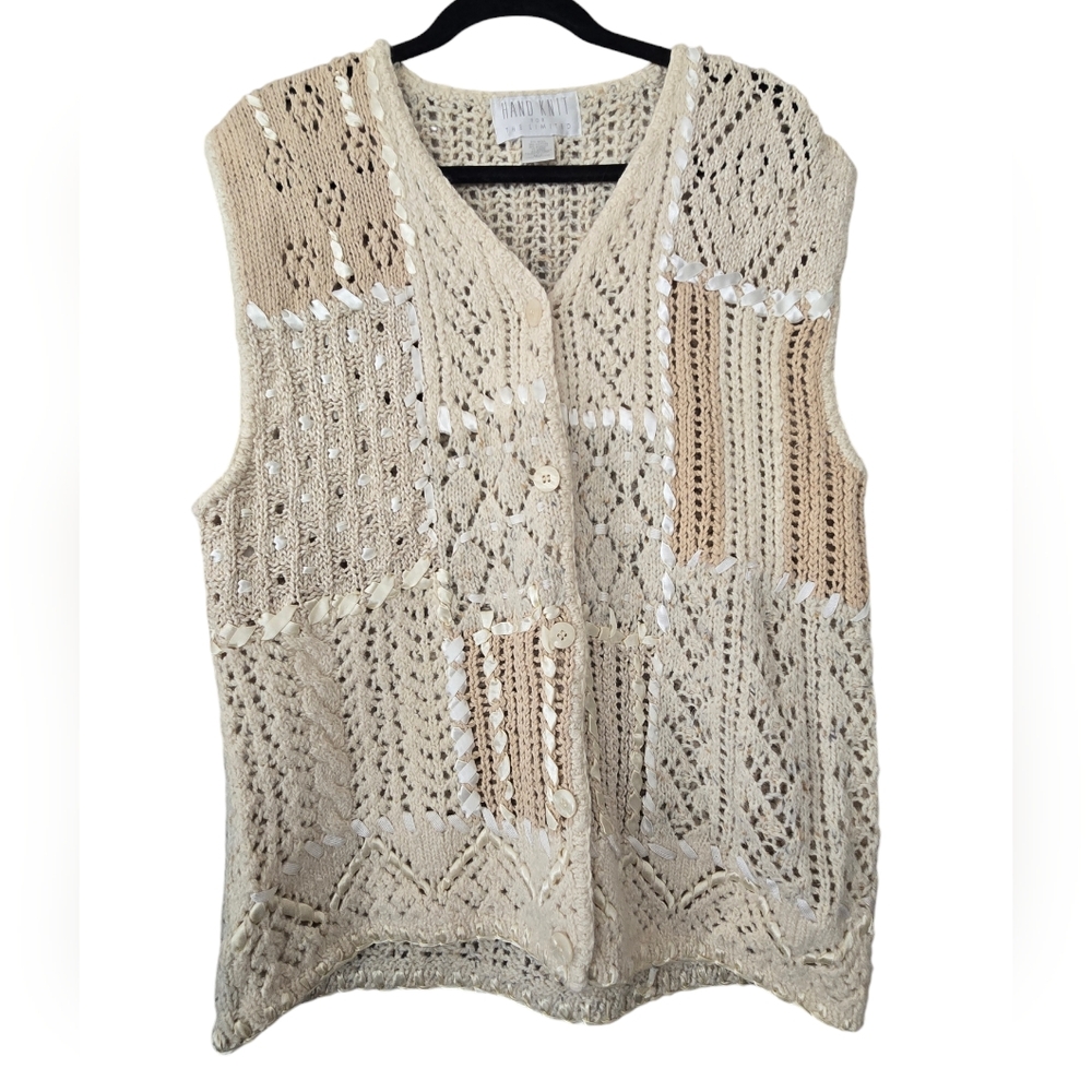 Vintage The Limited Wool Blend Button Down Vest Sz M\L
